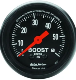 Laddtrycksmätare 52mm 60PSI (Mekanisk) Z-SERIES