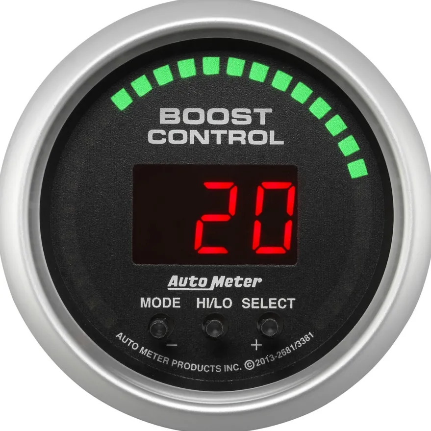 Laddtrycksstyrning 52mm 30IN HG / 30PSI Sport-Comp