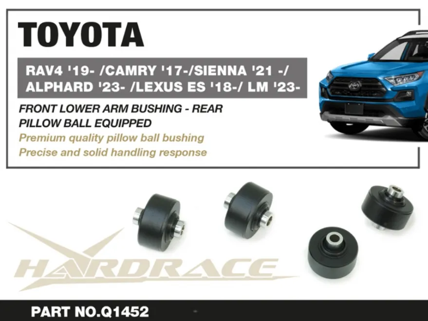 Lexus ES / LM / RX / Toyota Camry / RAV4 XA50 / XA60 / 2017-2025 Främre Nedre Länkarmsbussningar - Bakre Hardrace