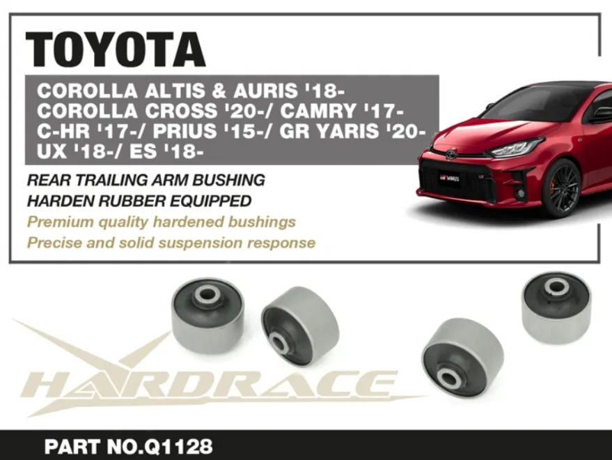 Lexus ES / UX / Toyota C HR / Camry / Corolla Altis / cross / Prius / Yaris vitz 2015-2024 Bakre Länkarmsbussningar Hardrace