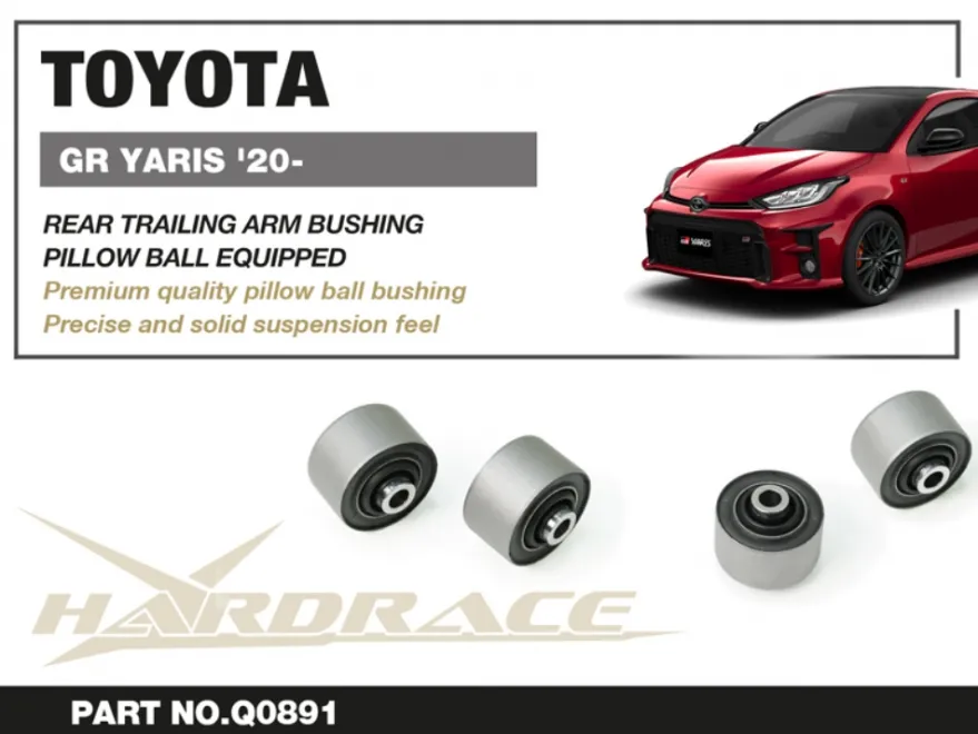 Lexus ES / UX / Toyota C-HR / Camry / GR Corolla Altis / Cross / Prius / GR Yaris / Vitz 2015-2024 Bakre Länkarmsbussningar Hardrace