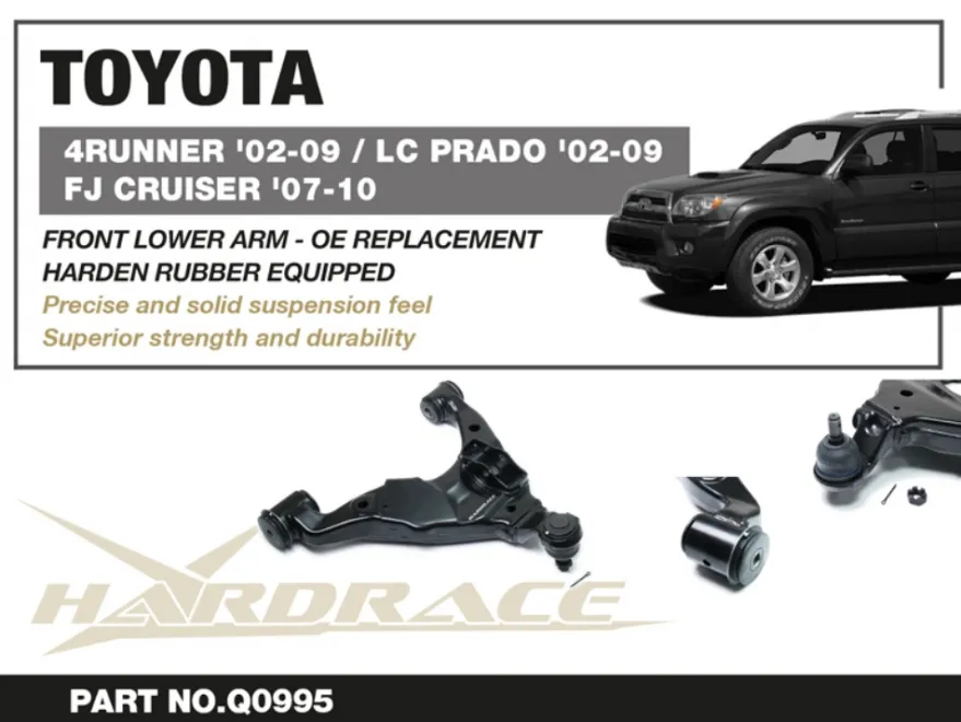 Lexus GX / Toyota 4RUNNER / Fj cruiser / Land cruiser 2002-2022 Främre Länkarmar Hardrace