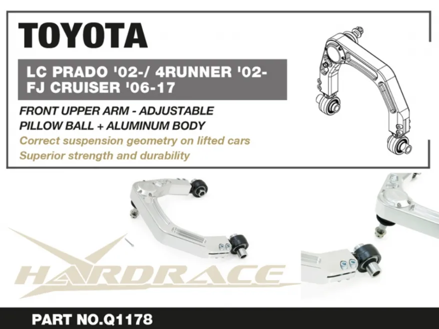 Lexus GX / Toyota 4RUNNER / Fj cruiser / Land cruiser 2002-2024 Främre Övre Länkarmar Hardrace
