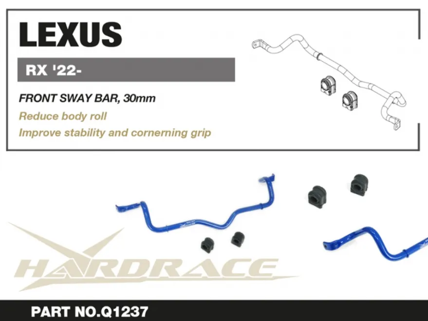 Lexus RX 2022+ Främre Krängningshämmare Hardrace