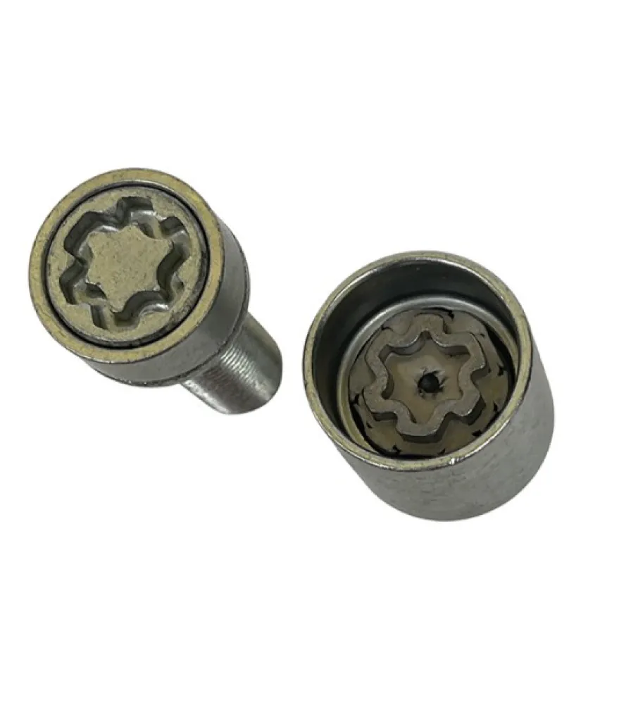 Låsbultsats HR-VN738 M14x1.25x38 Konisk 60° Silver Längd 38mm Silver BMW Mini