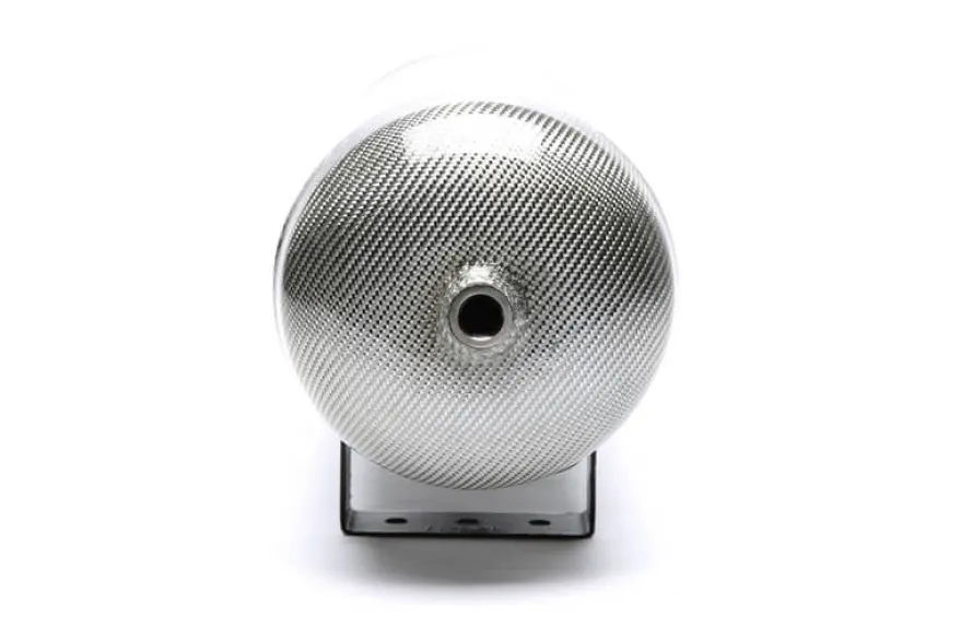 11.5L Silver / Kolfiberdraperad Lufttank Till Luftfjädring TA Technix