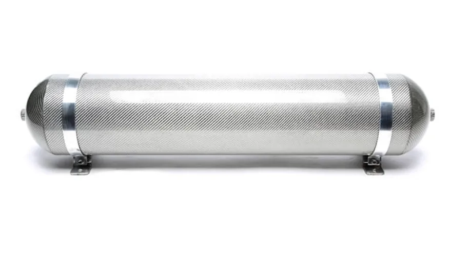 19L Silver / Kolfiberdraperad Sömlös Lufttank Till Luftfjädring TA Technix