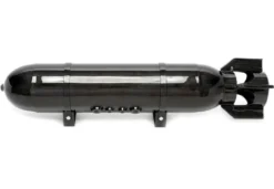 19L Svart / Kolfiberdraperad Sömlös Tank Till Luftfjädring Military Look / Raket TA Technix