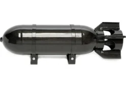 11.5L Svart / Kolfiberdraperad Sömlös Tank Till Luftfjädring Military Look / Raket TA Technix