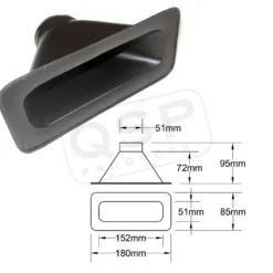 Luftintag 151x51 Centrerad Anslutning 51mm QSP Products