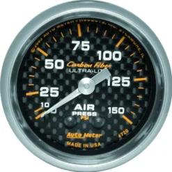 Lufttrycksmätare 52mm 150PSI (Mekanisk) CARBON FIBER