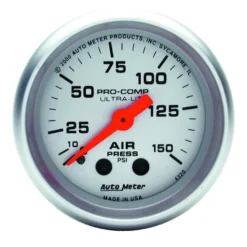 Lufttrycksmätare 52mm 150PSI (Mekanisk) Ultra-Lite
