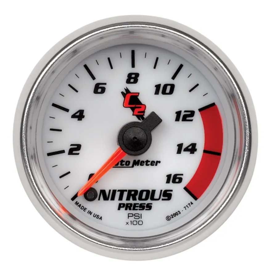 Lustgasmätare (Tryck) 52mm 1600PSI (Digital Stepper-motor) C2