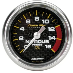 Lustgasmätare (Tryck) 52mm 1600PSI (Digital Stepper-motor) CARBON FIBER