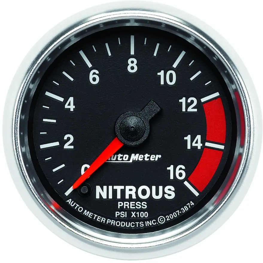 Lustgasmätare (Tryck) 52mm 1600PSI (Digital Stepper-motor) GS