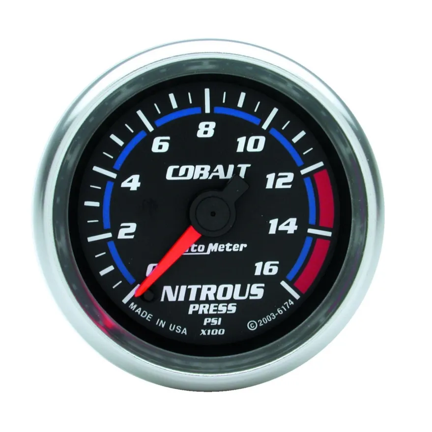 Lustgasmätare (Tryck) 52mm 1600PSI (Digital Stepper-motor) COBALT