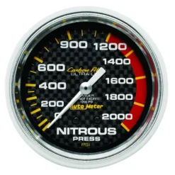 Lustgasmätare (Tryck) 66.7mm 1600PSI (Mekanisk) CARBON FIBER
