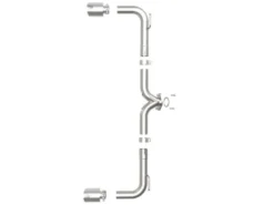 Mazda 3 2014-2018 L4-2.0L/2.5L Takeda 2-1/2in 304 SS Axle-Back Sportavgassystem aFe Power - Polerade Utblås
