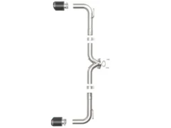 Mazda 3 2014-2018 L4-2.0/2.5L Takeda 2-1/2in 304 SS Axle-Back Sportavgassystem aFe Power - Kolfiber Utblås