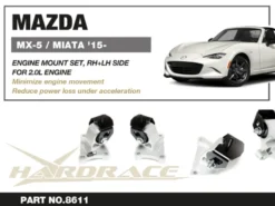 Mazda MX 5 ND 2015+ Höger / Vänster Motorfäste Hardrace
