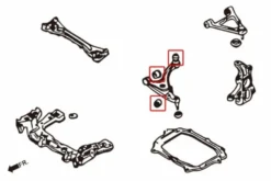 Mazda RX8 04-06 Främre Nedre Länkarmsbussningskit Hardrace