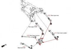 Mazda RX8 / MX-5 NC Bakre Camber-stag Hardrace