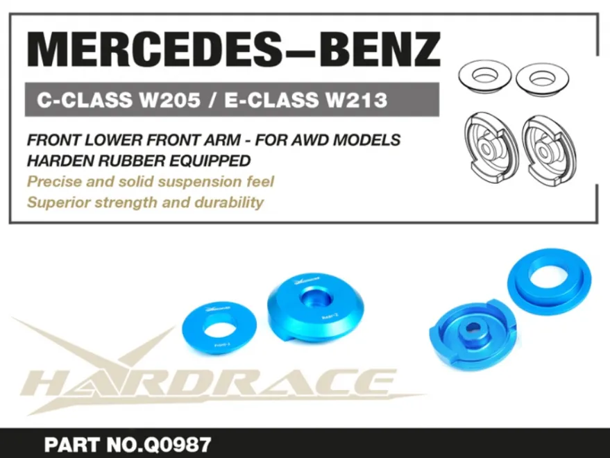 Mercedes benz C / GLC 2015-2022 Bakre Subframe Anti-vibration Inserts Hardrace