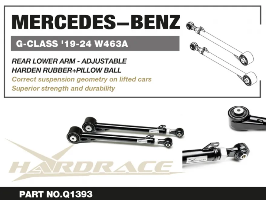 Mercedes benz G 2018-2024 Bakre Länkarmar Hardrace