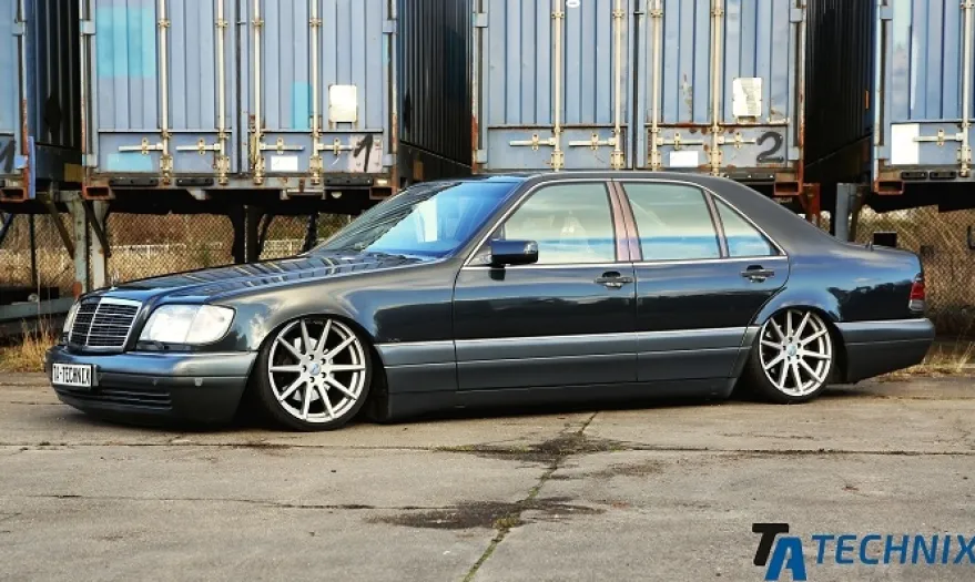 Mercedes Benz S-Klass (W140, C140) 1995 - 1999 Luftfjädring Fjäderbenskit TA Technix