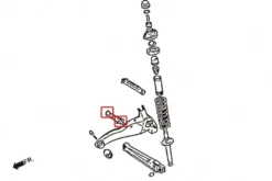 Mitsubishi Lancer / EVO 1-3 Bakre Toe-stagsbussningar Hardrace
