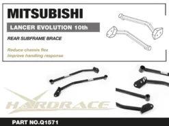 Mitsubishi Lancer evolution Bakre Subframe Brace Hardrace