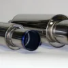 60mm In / 94mm Ut HKS Universal Rostfri Hi-Power Ti Titan Utblås Ljuddämpare 130mm x 350mm