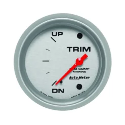 Mätare (Trim Up/Down) 52mm 0ΩDOWN-90ΩUP (Elektrisk) MARINE SILVER