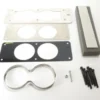 Mätarhållare Panel Dubbel 66.7mm (Kolfiberlook) MUSTANG 87-93 FOX Autometer