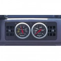 Mätarhållare Panel Med LuftUtblås Dubbel 66.7mm (Svart) MUSTANG 87-93 FOX Autometer
