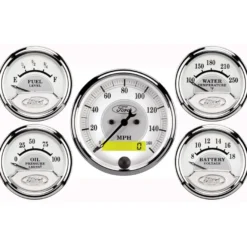 Mätarkit 5st 3 1/8'' & 52mm (Elektrisk) FORD MASTERPIECE