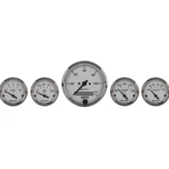 Mätarkit 5st 3 1/8'' & 52mm (Elektrisk). SPEEDOMETER AMERICAN PLATINUM