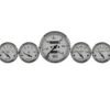 Mätarkit 5st 3 1/8'' & 52mm MECH. SPEEDOMETER AMERICAN PLATINUM
