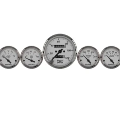 Mätarkit 5st 3 1/8'' & 52mm MECH. SPEEDOMETER AMERICAN PLATINUM