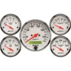 Mätarkit 5st 79.4mm & 52mm (Elektrisk) Hastighetsmätare KM/H Arctic Vit