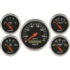 Mätarkit 5st 79.4mm & 52mm (Elektrisk) Hastighetsmätare KM/H DESIGNER BLACK