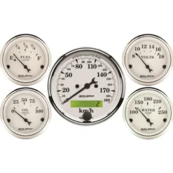 Mätarkit 5st 86mm & 52mm (Elektrisk) OLD TYME WHITE