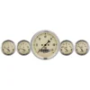 Mätarkit 5st 87mm & 52mm (Elektrisk). SPEEDOMETER ANTIQUE BEIGE