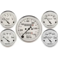 Mätarkit 5st 3 86mm & 52mm OLD TYME WHITE