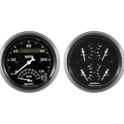 Mätarkit 2st 87mm 240-33Ω OLD TYME BLACK