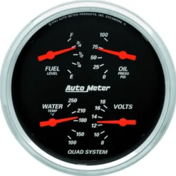 Mätarkit 2st QUAD & SPEEDOMETER 127mm DESIGNER BLACK