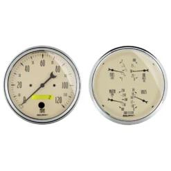 Mätarkit 2st QUAD & SPEEDOMETER 127mm ANTIQUE BEIGE