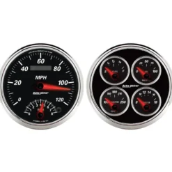 Mätarkit 2st QUAD & TACH/SPEEDO 127mm DESIGNER BLACK II