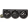 Mätarkonsol Oljetryck/Vattentemp/Volt 66.7mm 100PSI/280ºF/16V BLK DIAL BLK BZL AG