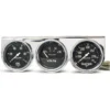 Mätarkonsol Oljetryck/Vattentemp/Volt 66.7mm 100PSI/280ºF/16V BLK DIAL Krom BZL AG